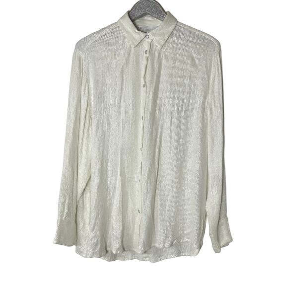 IRO Zuko Sequined Chiffon Shirt - Picture 1 of 10